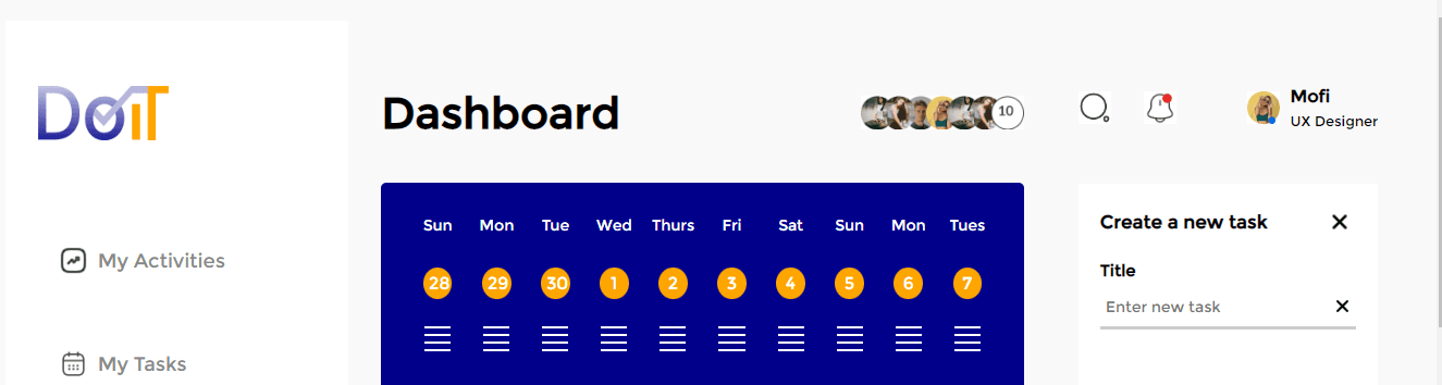 Using the web design from the Product Design Team and API endpoints from the Backend Team, build a to-do app